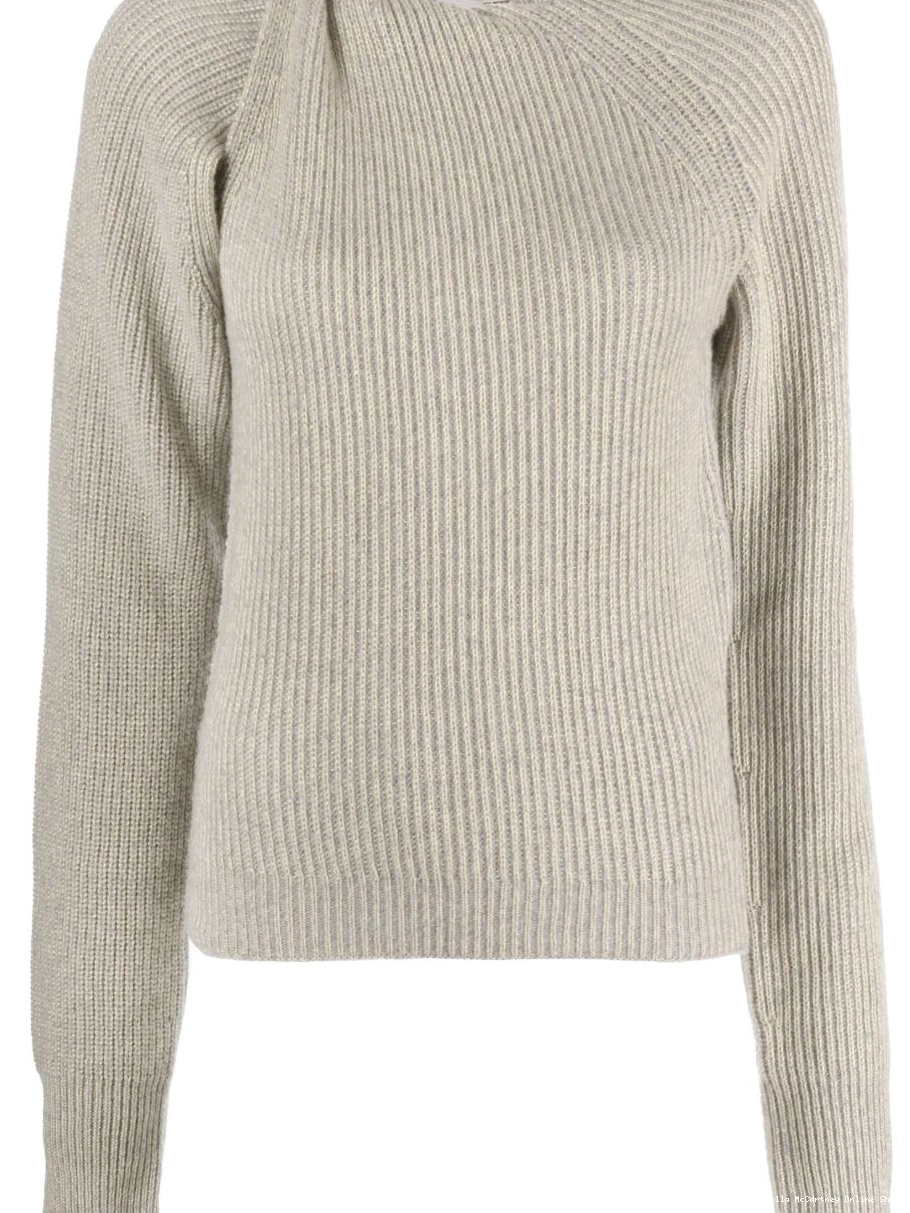 Cheap jumper Stella McCartney Women ribbed twist-detail 0719